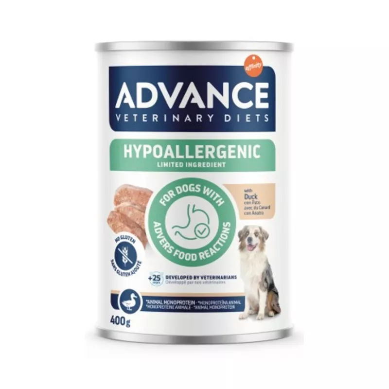 Advance Vet Dog Wet Hypoallergenic Pato 400g