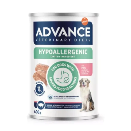 Advance Vet Dog Wet Hypoallergenic Porco 400g