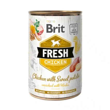 Brit Fresh Dog Chicken With Sweet Potato Wet 400gr