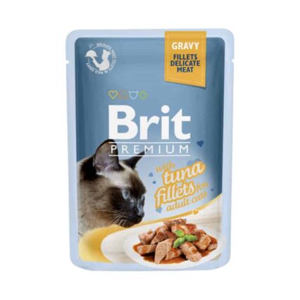 Brit Blue Cat Delicate Fillets Gravy Tuna 85g