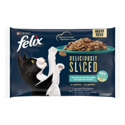 Felix Deliciously Sliced Seleção de Peixes 4x80g