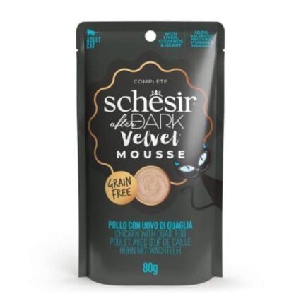 Schesir Gato Frango e Ovo Dark Mousse 80gr