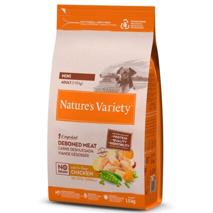 Nature's Variety Dog No Grain Mini Adult Chicken 1.5Kg