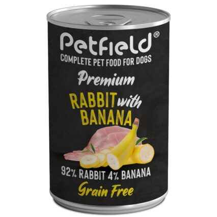 Petfield Wetfood Dog Rabbit&Banana 400g