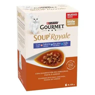 Gourmet Sopa Royale Salmão Bacalhau e Solha 6 x 45gr