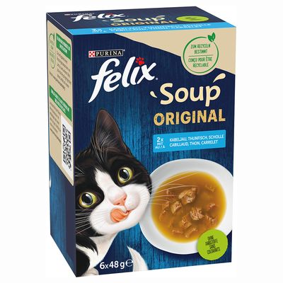 Felix Soup Selecção de Peixe 6x48gr
