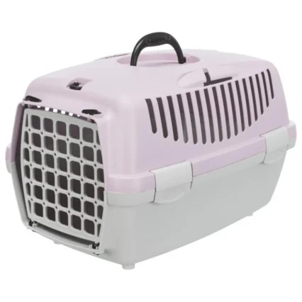 Transportadora Capri 1 XS 32x31x48cm Cinza Claro Lilas Claro