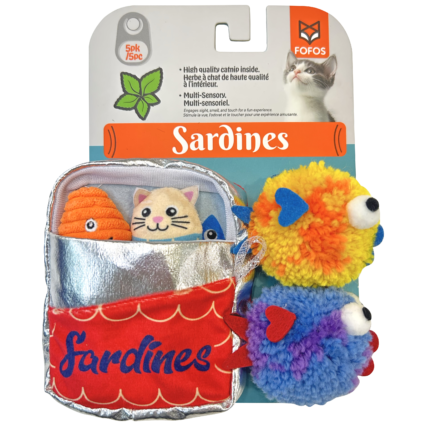 Sardinha Brinquedo p/ Gato (Pack 5) | FOFOS
