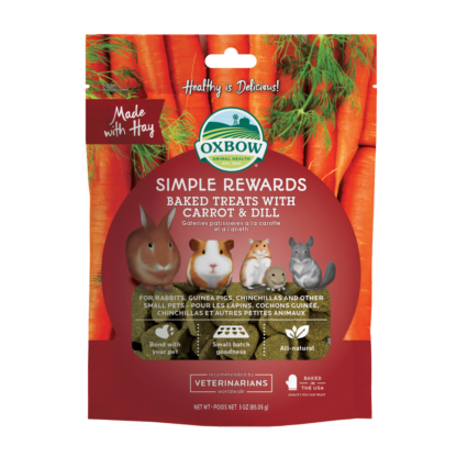 Oxbow Simple Rewards Baked Treats With Carrot Dill 85gr