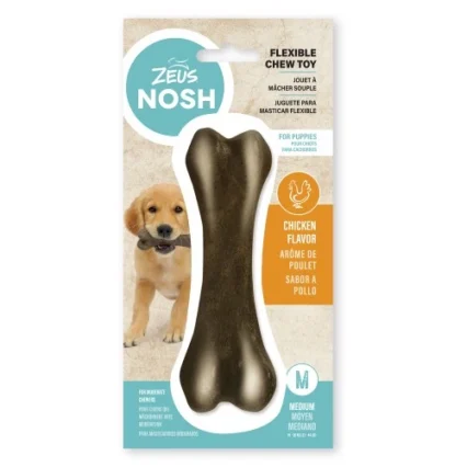 Zeus Nosh Flexible Puppy Osso Frango M