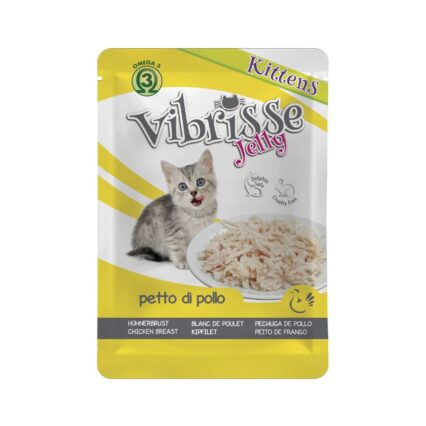 Vibrisse Saqueta Jelly Kitten Peito de Frango 70gr