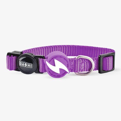 Dashi Solid Purple Collar Cat