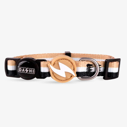 Dashi Stripes3 Brown & Black Collar Cat
