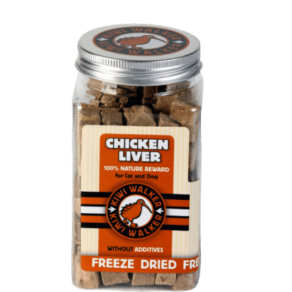 KiwiWalker FD Snack-Chicken Liver Square Jar 130g