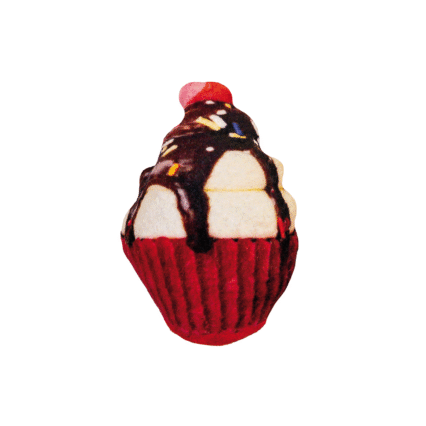 Brinquedo Gato Bakery Cupcake Brown Catnip 7cm