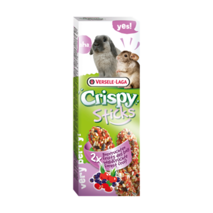 Versele-Laga Crispy Sticks Coelho/Chinchila Fruta Bosque 110gr