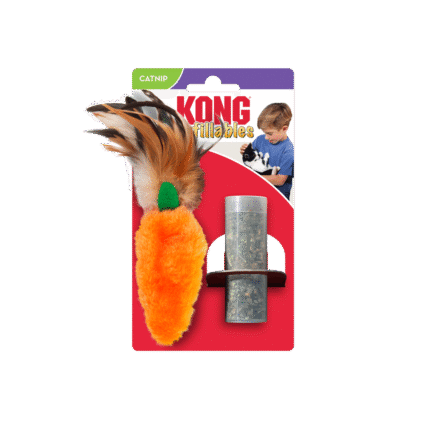 Kong Cat Refillables Feather Top Carrot