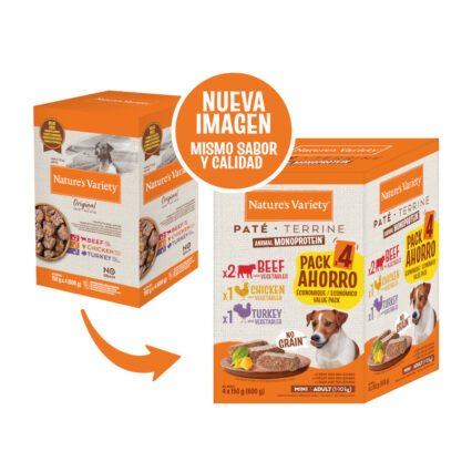 Nature's Variety Dog Wet Original No Grain Mini Multipack 4x150gr