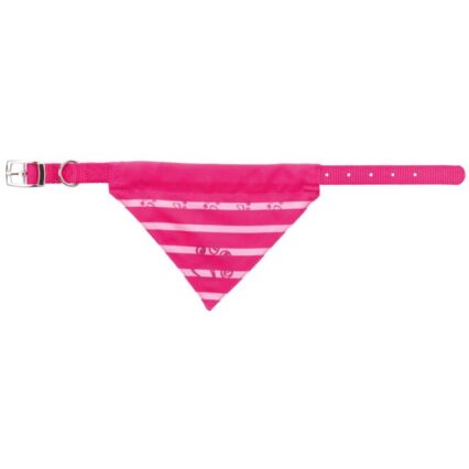 Coleira Nylon c/Lenço M-L Fuchsia