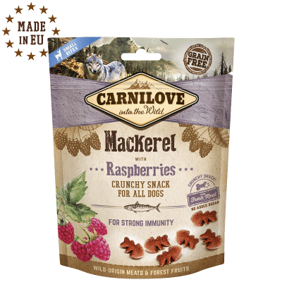 Carnilove Dog Crunchy Snack Mackerel & Raspberries 200gr