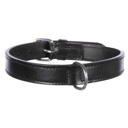 Coleira em Pele Macia Active 27-32cm/14mm (Preto)