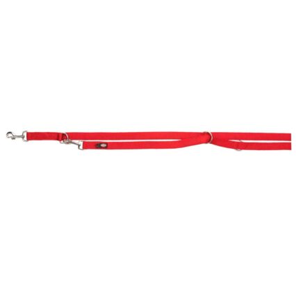 Trela Dupla Ajustável Premium XS-S 2MT/15MM Vermelho