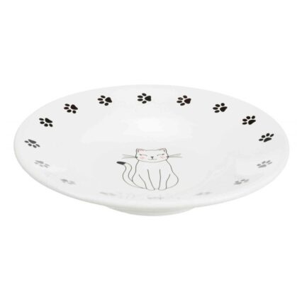 Gamela em Cerâmica p/ Raças Focinho Curto 15cm (Branco)