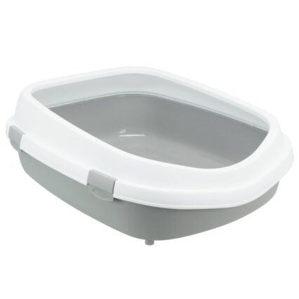 Toilete Primo XXL P/Gatos Cinzento/Branco