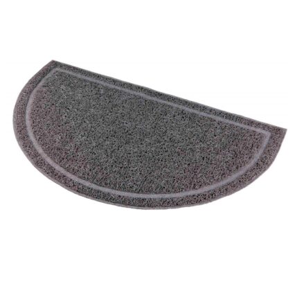Tapete Semi Circular p/WC 59x35cm Antracite