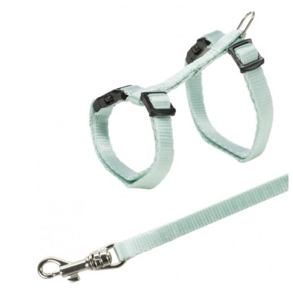 Peitoral+Trela Ajustavel em Nylon p/Gatinhos