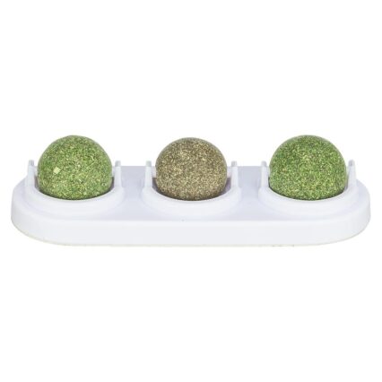 Suporte c/ 3 bolas (2 catnip+1Matatabi) 5cm