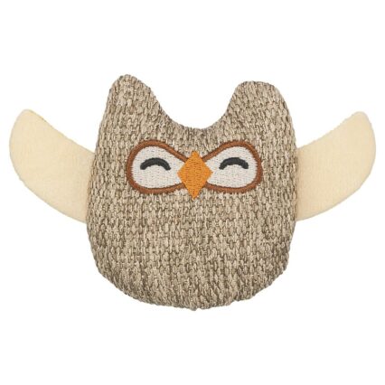 Coruja em Pelúcia /Poliester c/ Catnip 8cm