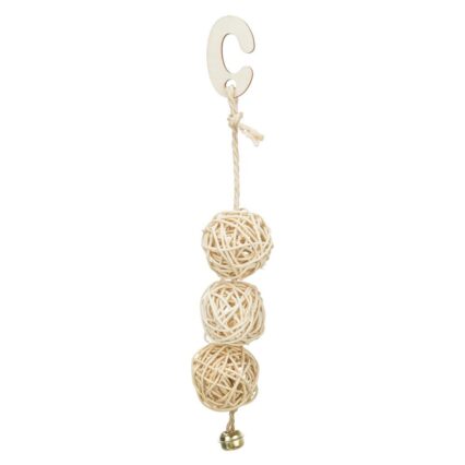Bolas em Vime c/ Sino p/ Aves 24cm