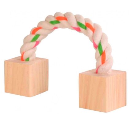 Corda c/ Cubos em Madeira 20cm