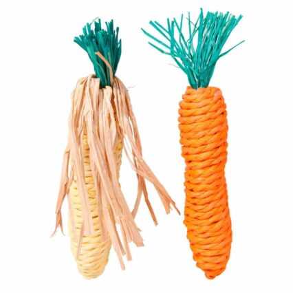 Cenoura e Espiga em Sisal p/ Roedores 15cm