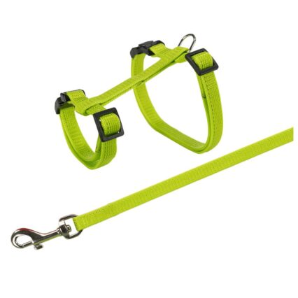 Trela + Peitoral Ajust p/ Coelhos e Porquinhos da India