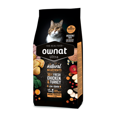 Ownat Ultra Gato Mature Esterilizado Frango 1,5kg