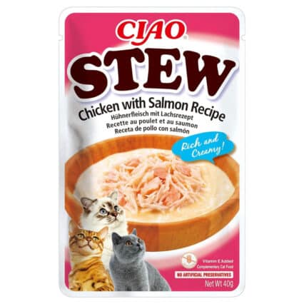 CHURU Gato Stew Receita de Frango com Salmão 40gr