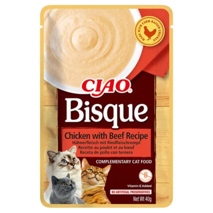 CHURU Gato Bisque Receita de Frango e Beef 40gr