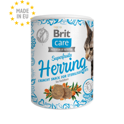 Brit Care Cat Snack SuperFruits Herring 100gr