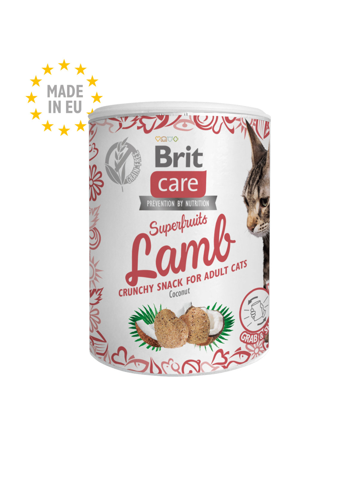 Brit Care Cat Snack SuperFruits Lamb 100gr