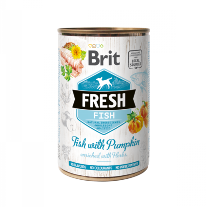 Brit Fresh Dog Fish with Pumpkin Wet 400gr