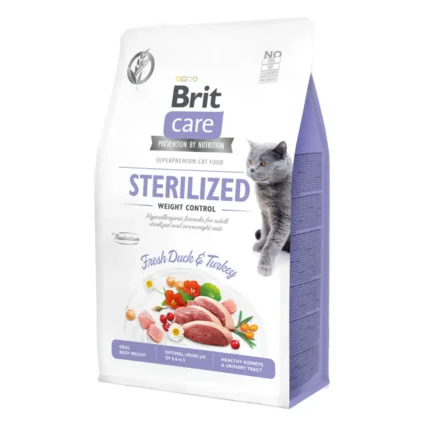 Brit Care Cat Grain Free Sterilised Weight Control | Duck & Turkey 7Kg