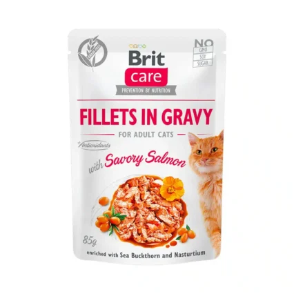 Brit Care Cat Savory Salmon in Gravy 85g