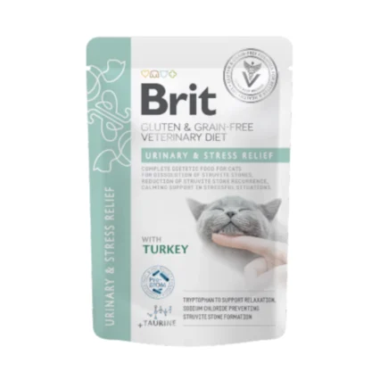 Brit Veterinary Cat Urinary & Stress Relief Turkey in Gravy 85gr