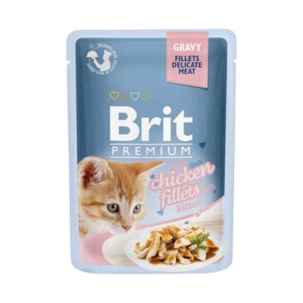 Brit Blue Premium Delicate Fillets in Gravy Chicken Kitten 85gr