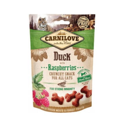 CarniLove Cat Crunchy Snack Duck with Raspberries 50g