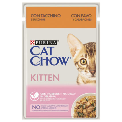 CAT CHOW Kitten Peru e Courgete 85gr