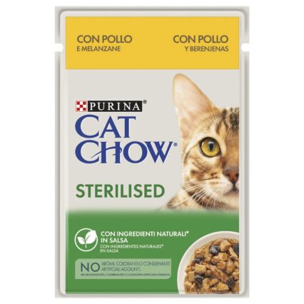 CAT CHOW Sterilized Frango e Beringela 85gr