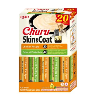 Churu Cat Box Skin&Coat Frango 20x14gr